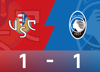 세리에 A 경기 보고서: 바디(Vardy)가 세리에 A 첫 골을 넣었고, 크레모나(Cremona) 1-1 아탈란타(Atalanta)